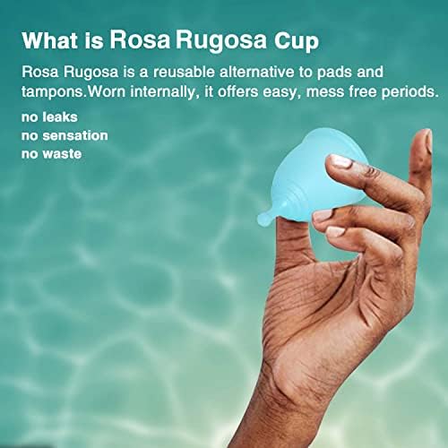 Купа за менструация ROSA RUGOSA® Множество Купа за менструация - Медицински силикон -Лесно включване и извлекаемый Тампон