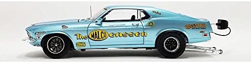 1969 Срещна BOSS 429 Гассер Светло Синьо. Серия автомобили Malco Gasser Drag извън закона Оод Пусната в тираж 480 броя в световен мащаб 1/18 подадени под натиска на модели на Acme A1801858