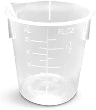 Пластмасова чаша 50 мл, пакет от 100 броя от Maryland Пластмаси – Прозрачни Полипропиленови чаши за Еднократна употреба