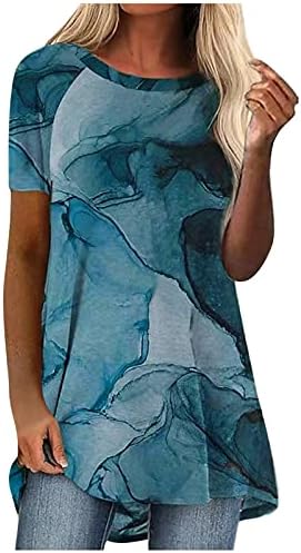 Летни Блузи с кръгло деколте за жени 2022, Свободни Сексуални Ризи за Жени, Ежедневни Модни Дамски Тениски