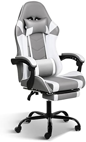 YSSOA Регулируема по височина стол със сгъваща се облегалка и седалка за състезания офис компютър, ергономичен стол