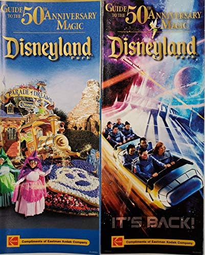 Комплект от 8 карти-пътеводители за парка Дисниленд с участието на междузвездни обиколки Big Thunder Haunted Mansion