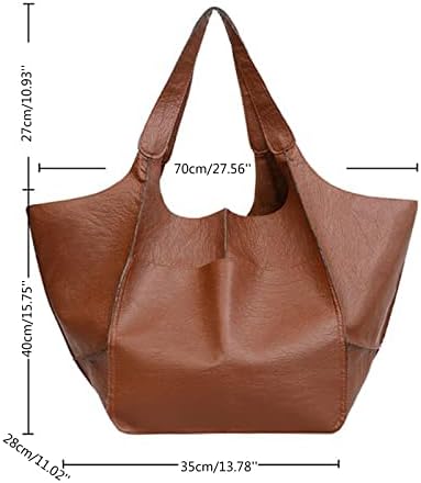 FVOWOH Големи чанти-скитник За жените, Нови Обикновена Прости чанти в Европейския и американския стил, Голяма