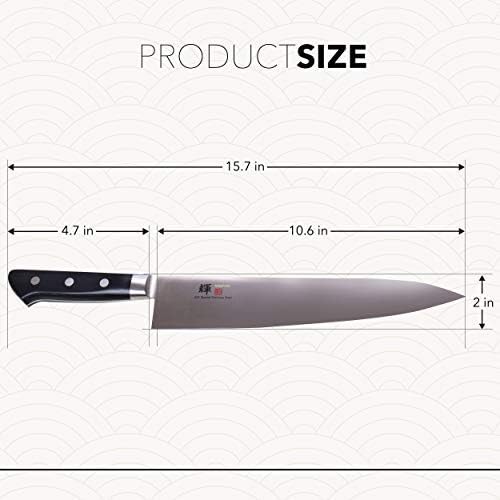 JCK ОРИГИНАЛЕН Японски поварской нож Kagayaki, Професионален нож Gyuto KG-8ES, Професионални Кухненски нож VG-1 от Високо японска неръждаема Стомана Pro с ергономична дървена др