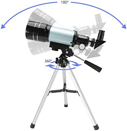 Buachois Детски Астрономически Телескоп, Професионален Преносим Астрономически Телескоп-Рефрактор с Бленда 2.8 инча