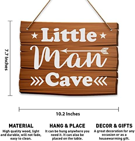 Стенен Интериор на детската Стая, Пещера Малкия Човек, Един Знак в Детска градина за вашето дете, Дървена Селска Къща, Окачен