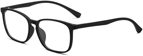 ANRRI Сини Светоблокирующие Компютърни Очила с Класическа Малка Лесната Дограма за Прозрачни Лещи, Блокиране на