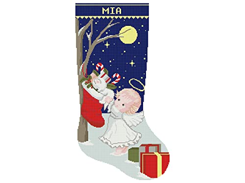 Коледни Чорапи с Модели за Бродерия на кръстат бод, Персонални Религиозни Католически Модерни Подсчитанные Леки Празнични