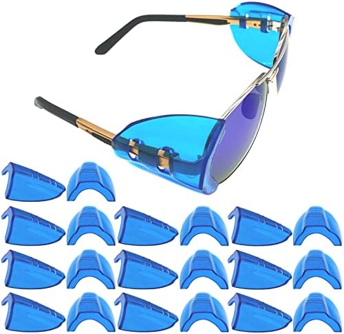 KMDJG 10 Чифта защитни очила със странични плочи, странични Въздушни щитове, Подходящи за рамки за очила, малки