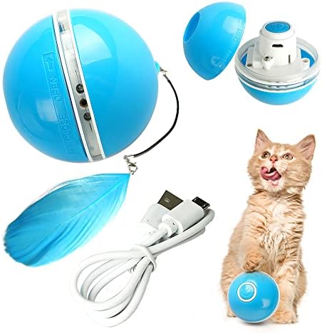 Blue Basket Автоматизирани играчки с призрачно движение на топката за домашни любимци, запазвайки интерактивност на вашите кучета / котки в продължение на целия ден | За