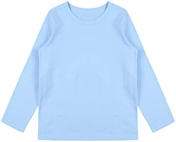 Mufeng/ Детско топлинна бельо За Момчета и Момичета, Обикновена Блузи с дълъг Ръкав и кръгло деколте, Памучни Ризи, Пуловер, Hoody