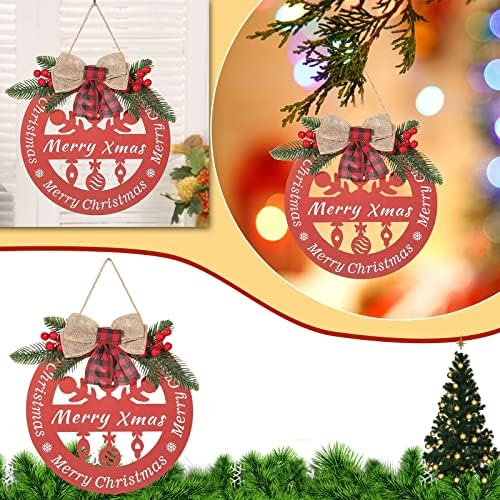 Коледни Надписи Забавни Коледни Декорации Списък с Гирлянди Селски Чул за Дървени Празнични Украси Коледна Къща