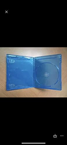 10 сини чанти за Blu-Ray -дискове - 1 кутия за DVD-та с дебелина 12 мм