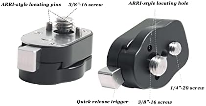 Быстроразъемная плоча DIGITALFOTO за монитор, камера и Магията на Arm с винт 1/4 3/8 и подвижни инсталационните барабани