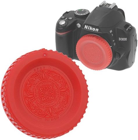 Дизайнерски Капачка Fotodiox Red, Съвместим с камери Nikon F-Mount