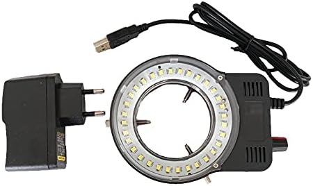 JF-XUAN 110-240 32 led USB изход Регулируема Околовръстен лампа, която е Съвместима с Видео Стерео Микроскоп, Индустриална камера,