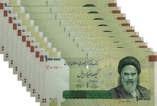 Банкнота е с размери 10 Х 100000 riyals Необращенные пари в размер на 100 000 riyals