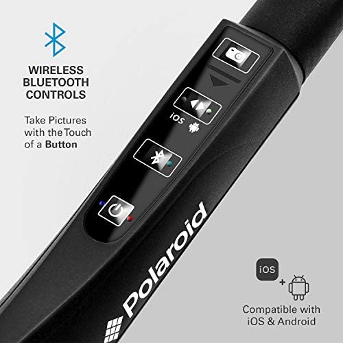 40-инчов Селфи-стик Polaroid С вграден Bluetooth-дистанционно управление На Дръжката За устройства с bluetooth камера IOS и