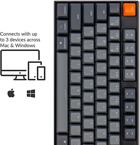 Безжична Ръчна Детска клавиатура Keychron K10, 104 клавиша с възможност за гореща замяна, с пълен размер кафяв преминете