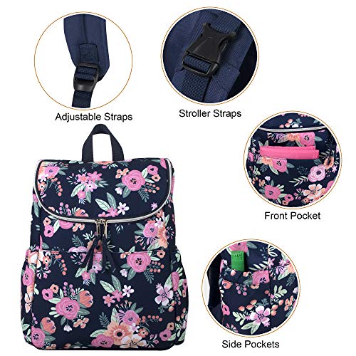 Многофункционална Раница за Памперси в цветенце и Пътна Детска чанта за Пелени с Пеленальной възглавницата и