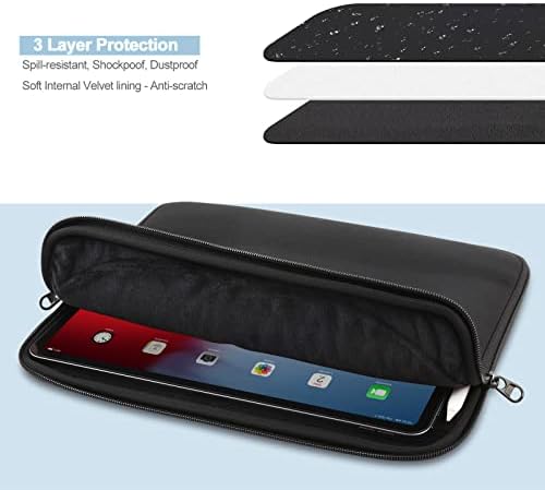Калъф за iPad Pro за 12,9-инчов Нови iPad Pro M2 и M1 2022-2018 с чанта Smart / Magic Keyboard, Неопреновым калъф с държач