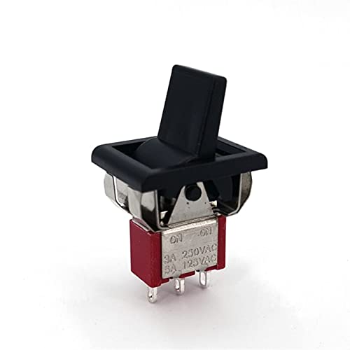 Мини-диска превключвател с квадратна монтиране на панел 5A/125VAC 1 бр. (Цвят: R8015 ВКЛ. ВКЛ.)