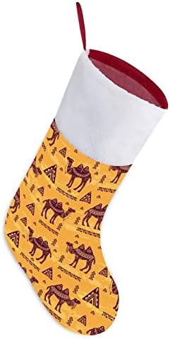 Ретро Етнически Стил Камили Червени Коледни Празници Чорапи Дом Декорации за Коледната Елха Окачени Чорапи За Камината