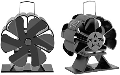 SCDCWW 6 Диска вентилатор за печка-камина Ефективен вентилатор за печка на дърва с висока мощност, тихо разпределение на топлинна