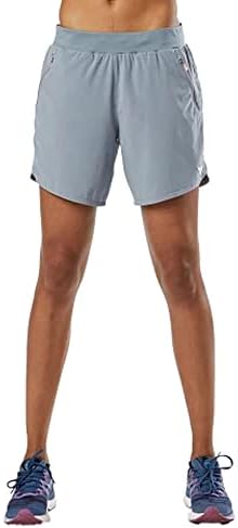Спортни къси панталони KORSA Прегръдка 7 2.0 за жени с джобове | Леки, Отводящие влагата и с къса подплата | за джогинг, йога, фитнес зала | Сенчесто, Средни