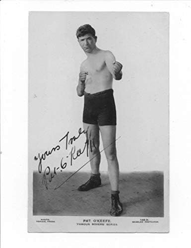 Пощенска картичка Биглз от 1920-те години, с Автограф от ПЭТА О ' Кифа JSA Автентични Реколта Боксови Авто - Боксови Издълбани