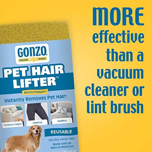 Средство за премахване на козината на домашни любимци Гонзо - 2 опаковки - Повдигнете и извадете козина на кучета,