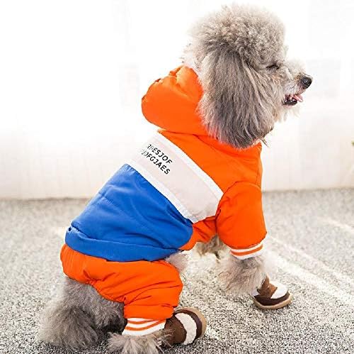 Куче плюшено облекло, домашни есенни и зимни дрехи-дебел, отколкото да носи четири крака дрехи за малките кученца Ченери надолу памук-ватник облекло