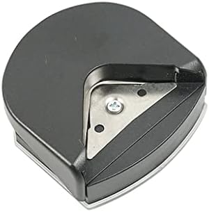 ДЕБЕЛА кръгла ъглова машина, Преносим кръгла ъглова нож за хартия Нож за хартия, използван за кръгла ъглова машини за снимки (Цвят: черен, размер: 5,4 * 5,4 * 2 см)