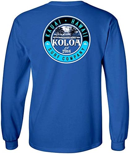 Мъжки Памучен тениска Koloa Surf с графичен дизайн и дълъг ръкав обичайните размери и височина