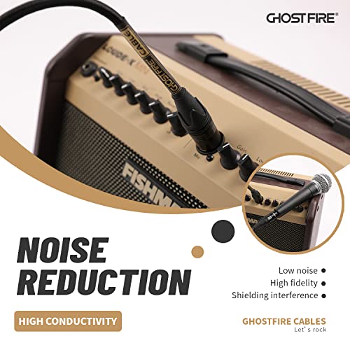GHOST FIRE XLR с висока производителност шумопотискане 1/4 щепсела TRS-to-XLR Стандартен Балансиран микрофон