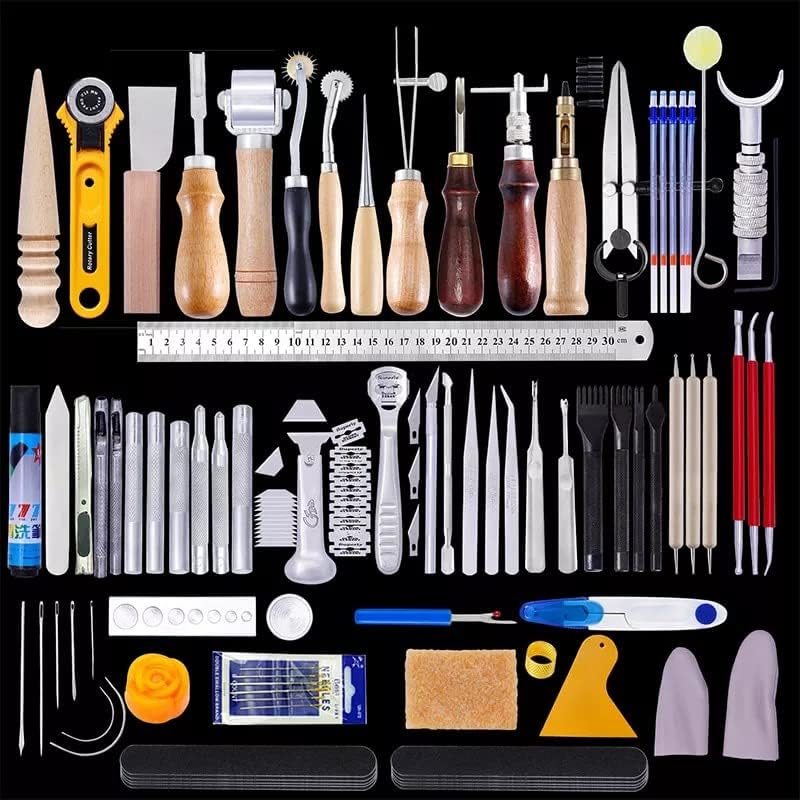 L7 Професионален Набор От Инструменти За Фабрика За Щавене На Кожи Занаяти Ръчен Нож За Рязане На Реда Перфоратор За Работа