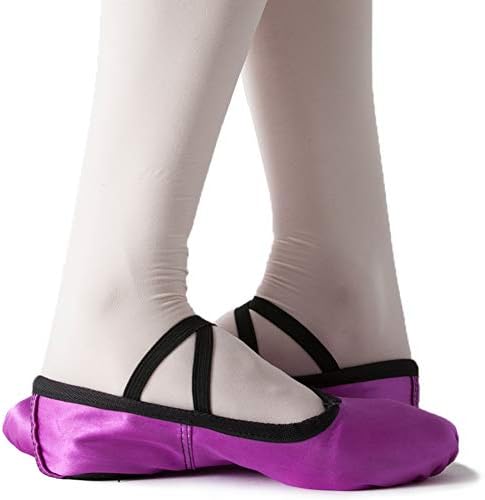 Балетные обувки MSMAX За момичета, Сатен Танцови чехли Performa за Деца