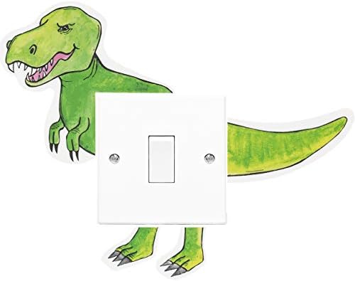 Стикери за стена с динозавром Стикер с Тираннозавром Рексом - идеална стикер с превключвател светлини за детски