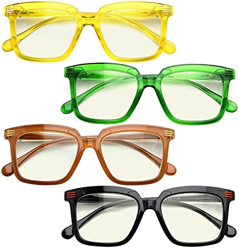 Eyekepper 5-Pack Квадратни Очила за четене за Жени с Голям рамки за четене