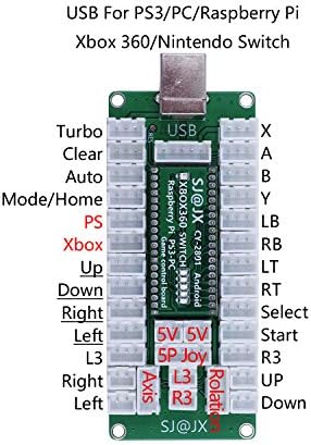 SJ @ JX Аркадна Игра USB Контролер Энкодер DIY Комплект Led Микропереключатель Cherry MX Бутон Лампи 4-8way Led Джойстик
