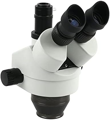 LIRUXUN Промишлен Тринокулярный Стереомикроскоп Увеличаване на Непрекъснато Увеличение 7X - 45Ч за Ремонт на печатни