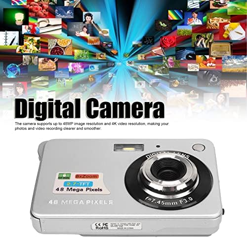 Камера за Снимане на Камерата за Снимки DV Цифров фотоапарат 4K Цифров фотоапарат 48MP 2,7-инчов LCD-дисплей, 8-кратно