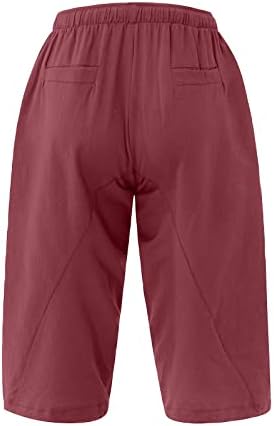 Мъжки къси панталони Ymosrh, Мързеливи Свободни Памучни Панталони Harlan от Канабис, с Еластичен Колан и Завязками, Ежедневни