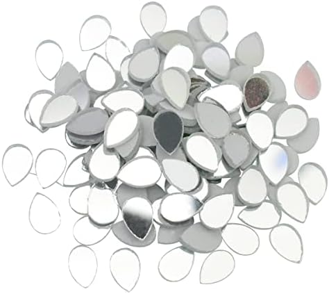 Огледала за наргиле от шлифованного материал за бродерия под формата на Капки за изглаждане на ръбовете Сребрист цвят 1000