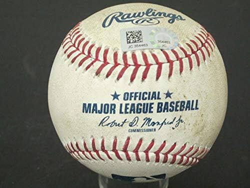Кливланд Индианс срещу Роялз Използвана игра на бейзбол 2017 Спечели Централната Дивизия MLB Auth - MLB Използвани Бейзболни