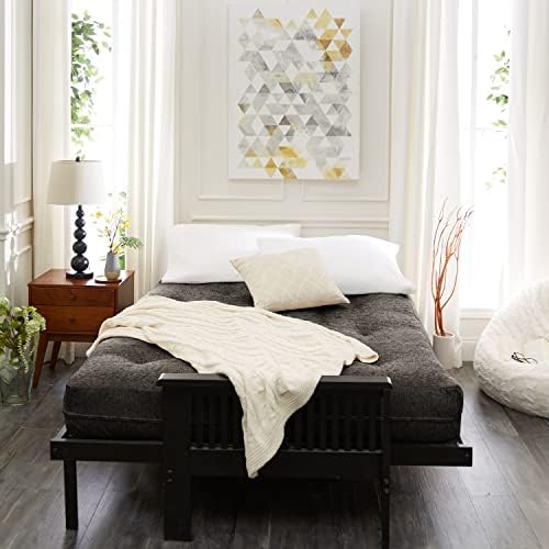 Мозайка в пълен размер матрак-futon с дебелина 10 см, графитово-сив