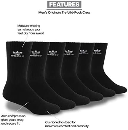 adidas Originals 6 Опаковки чорапи Trifoil Crew