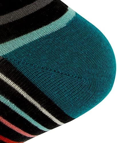 SDFGH, Многоцветни Райета Мъжки чорапи с геометричен модел, Градиентные Улични чорапи със средна дължина, Ежедневни Памучни Чорапи за мъже (Цвят: A, Размер: One Size)