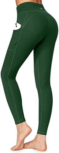 Дамски панталони за йога Ewedoos с джобове - Гамаши, с джобове, с висока талия, за контрол на корема, Непрозрачни Спортни панталони