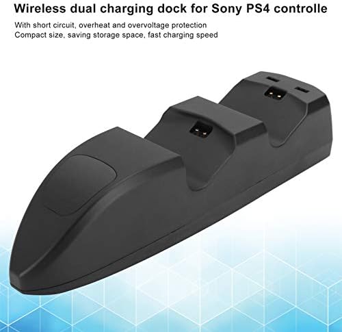 Преносими зарядно устройство за видео игра конзола Estink, Бързо зарядно устройство от ABS-пластмаса, Защита на сигурността, Подходящ за Playstation 4 Dualshock 4/PS4 Slim/PS4 PRO